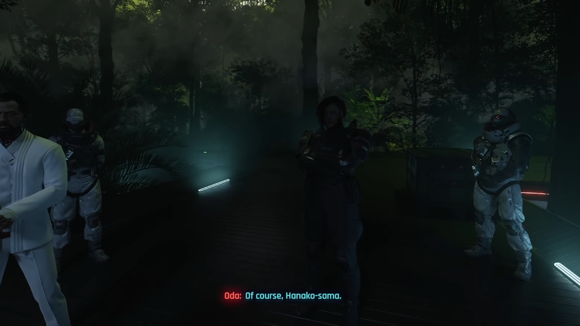 Oda when rescued returns to graces adorned in black